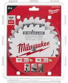 Tarcze do pił - Milwaukee Wood cutting disc CSB P W 165x15.87x1.6 24HW, 2 pcs. - miniaturka - grafika 1