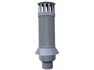 Łączniki, trójniki, kształtki - Wavin Rura wywiewna PVC 160x110 popiel. Kompletny zestaw składa się z rury, kominka, daszka i dołącznika. - miniaturka - grafika 1
