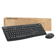 Myszki - Logitech MK370 Combo for Business klawiatura Dołączona myszka Biuro RF Wireless + Bluetooth QWERTZ Swiss Grafitowy - miniaturka - grafika 1