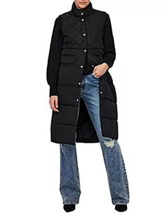 ONLY Kamizelka damska pikowana, czarny, XS - Kamizelki damskie - miniaturka - grafika 1