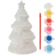 Zabawki kreatywne - Figurka Do Malowania Świąteczna Zestaw Malarski Prezent Mikołajki Dzieci - miniaturka - grafika 1