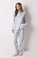 Piżamy damskie - women'secret piżama bawełniana damska kolor niebieski bawełniana 3132156 - miniaturka - grafika 1