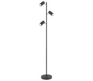 Lampy stojące - Globo 57910SB - Lampa podłogowa ROBBY 3xGU10/5W/230V czarna - miniaturka - grafika 1
