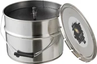Świece - Świeca do zewnętrznego wiadra kolorowego IKOKO METAL/WOSK CZARNY DUŻY 135S - miniaturka - grafika 1
