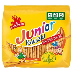 Lajkonik - Junior paluszki o smaku waniliowym - Inne przekąski suche - miniaturka - grafika 1