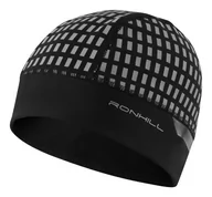 Czapki i chusty sportowe męskie - RONHILL Czapka biegowa AFTERHOURS BEANIE szaro-czarna - miniaturka - grafika 1