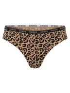 Majtki damskie - GUESS Majtki Kobiety beżowy|czarny wzorzysty, L - miniaturka - grafika 1