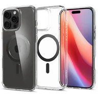 Etui i futerały do telefonów - Etui SPIGEN Ultra Hybrid Mag MagSafe do Apple iPhone 16 Pro Przezroczysto-czarny - miniaturka - grafika 1