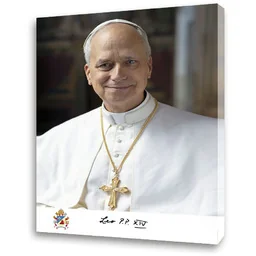 Obraz religijny na płótnie Papież Leon XIV - Ikony i obrazy sakralne - miniaturka - grafika 1