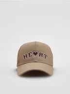 Czapki damskie - Reserved - Czapka z daszkiem z haftem - brązowy - miniaturka - grafika 1