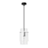 Lampy sufitowe - Savona lampa wisząca 1-punktowa czarna/chrom LP-707/1P - miniaturka - grafika 1