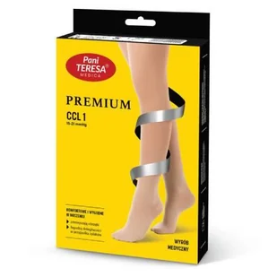 PANI TERESA Rajstopy medyczne uciskowe ciążowe PREMIUM, rozmiar V, CCL 1 czarny -> Wysyłka w 24h już za 3,99zł! [Odbiór w Żabce] - Bielizna lecznicza - miniaturka - grafika 1