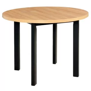 Stół okrągły loftowy POLI 2 laminat 100x100 - Stoły - miniaturka - grafika 1