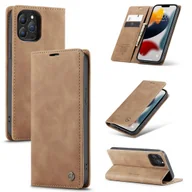 Etui i futerały do telefonów - Etui König Design kompatybilne z Apple iPhone 13 Pro Max ze sztucznej skóry - Brązowe etui na telefon komórkowy - miniaturka - grafika 1