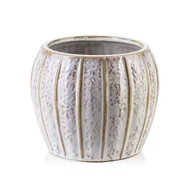 Donice - Osłonka YVONNE 17x17x14 cm Jasnoniebieska Ceramika - miniaturka - grafika 1