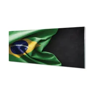 Tablice i flipcharty - Kuchenny panel ochronny Flaga Brazylii 125x50 cm - miniaturka - grafika 1