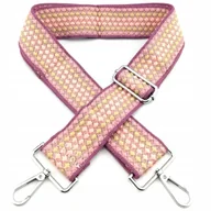 Paski - Pasek do torebki torby regulowany szeroki damski długi parciany Fioletowy - miniaturka - grafika 1