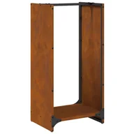Wózki magazynowe - vidaXL Stojak na drewno opałowe 40x30x80 cm Stal nierdzewna - miniaturka - grafika 1