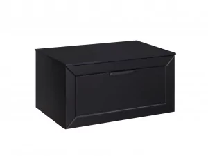 BESCO SUD-654-CC DEXA szafka umywalkowa bez blatu z syfonem w komplecie uchwyt czarny 60/50/40 cm czarna - Szafki łazienkowe - miniaturka - grafika 1