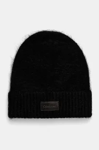 Calvin Klein czapka wełniana kolor czarny wełniana K60K612594 - Czapki damskie - miniaturka - grafika 1