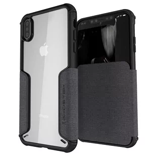 GHOSTEK Etui Exec 3 do Apple iPhone Xs Max (kolor szary) (GH_GHOCAS1071) - Etui i futerały do telefonów - miniaturka - grafika 1