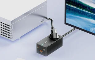 Ładowarka sieciowa Toocki 2xUSB-C + USB + USB DO USB-C, 1.5m, GaN 67W (czarna) - Ładowarki do telefonów - miniaturka - grafika 5