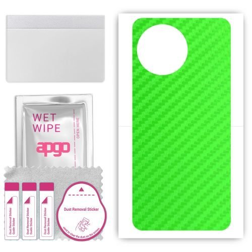 folia naklejka skórka strukturalna na TYŁ do Vivo Y38 5G - Carbon Zielony - apgo SKINS