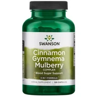 Suplementy naturalne - Cynamon, Gymnema, Morwa - kompleks 120caps. ( Swanson ) - miniaturka - grafika 1