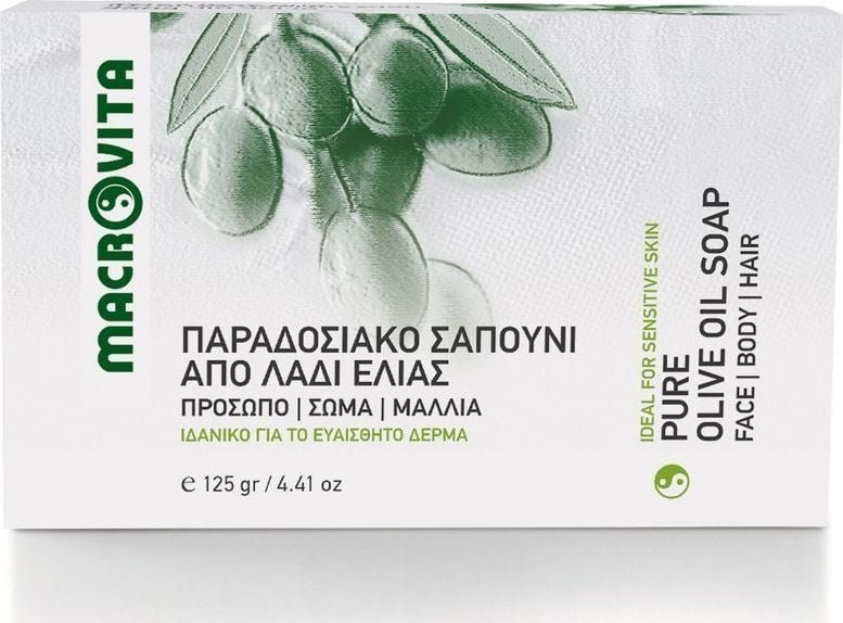 Macrovita Tradycyjne zielone mydełko naturalne z oliwą z oliwek 125g