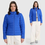 Kurtki damskie - Kurtka Damska 4F Pikowana Puchowa Przejściowa Niebieska 4FWAW25TDJAF665 S Niebieski - miniaturka - grafika 1