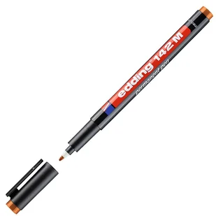 Marker permanentny, foliopis OHP Edding 142M 1 mm, pomarańcz - Markery permanentne - miniaturka - grafika 1