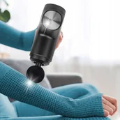 Masażery - Pistolet do masażu masażer idealny do pleców ciała stóp 8 końcówek REBEL - miniaturka - grafika 1