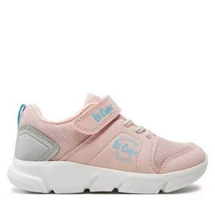 Sneakersy Lee Cooper LCW-24-32-2582K Pink/Grey - Buty dla dziewczynek - miniaturka - grafika 1