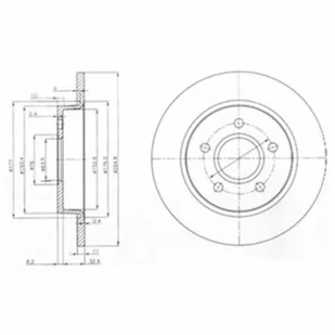 Tarcza hamulcowa DELPHI BG3896 - Tarcze hamulcowe - miniaturka - grafika 1
