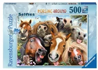 Puzzle - Ravensburger 500 ELEMENTÓW Wesołe konie WZRVBT0UJ046956 - miniaturka - grafika 1
