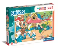 Puzzle - Puzzle 24 el. Super Maxi Kolor Smurfs Puffi Clementoni - miniaturka - grafika 1