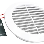 Kratki wentylacyjne - Kratka wentylacyjna okrągła z siatką fi150 plastik - KOTARBAU - miniaturka - grafika 1