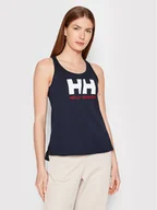 Koszulki i topy damskie - Helly Hansen Top Logo Singlet 33838 Granatowy Regular Fit - miniaturka - grafika 1