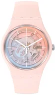 Zegarki damskie - Zegarek Swatch SO32P103-5300 FLEETINGLY PINK PAY! - - miniaturka - grafika 1