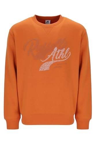 Russell Athletic A30192-HP1-365 Ice Water-Crewneck Koszulka Męska Długa Dzianina Żniwa Dynia Rozmiar L