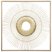 Obrazy i zdjęcia na płótnie - Beliani Dekoracja ścienna złota MERCURY - miniaturka - grafika 1