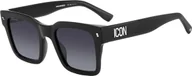 Okulary przeciwsłoneczne - DSQUARED2 ICON 0010/S 807 BLACK 51/22/145 Męskie okulary przeciwsłoneczne - miniaturka - grafika 1