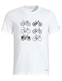 Koszulki męskie - VAUDE VAUDE Męski męski T-shirt Cyclist V T-Shirt biały biały XL 42125 - grafika 1
