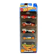 Samochody i pojazdy dla dzieci - Hot Wheels Track Builder 5-pak Zestaw Małych Samochodzików - miniaturka - grafika 1