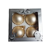 Bombki - Zestaw bombek 8 cm połysk / mat 4 sztuki mix - miniaturka - grafika 1