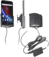 Uchwyty samochodowe do telefonów - Uchwyt do Motorola Moto G4 XT1625 z wbudowaną ładowarką samochodową do instalacji na stałe - miniaturka - grafika 1