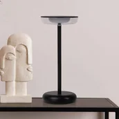 Lampy ogrodowe - Näve Akumulatorowa lampa tarasowa LED Pasi czarna wysokość 26cm metal dotykowy - miniaturka - grafika 1