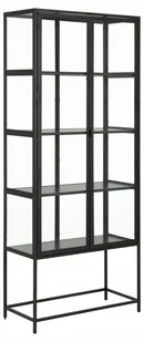 Witryna Seaford czarna wysoka loft metalowa - Witryny - miniaturka - grafika 1