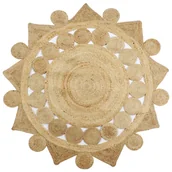 Dywany - vidaXL Dywan ręcznie wypleciony z juty, 90 cm - miniaturka - grafika 1