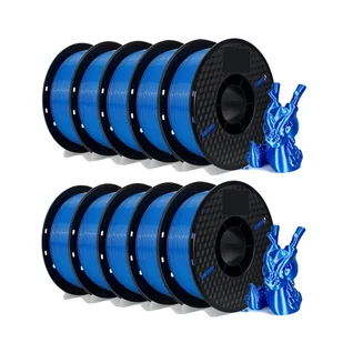 filament do drukarek 3D, wysokiej jakości PLA i PETG, 1,75 mm, jednolity niebieski kolor, 10 kg PETG niebieski - Filamenty i akcesoria do drukarek 3D - miniaturka - grafika 1